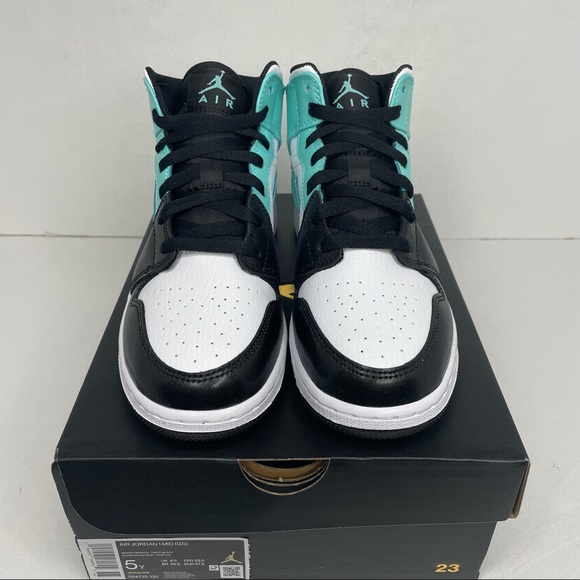 Nike Air Jordan 1 Retro Mid GS “Tropical Teal” NEW - Picture 3 of 4